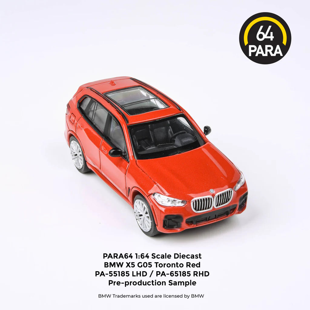 Para64 BMW X5 G05 Ametrine Rojo 1/64 Volante Derecha