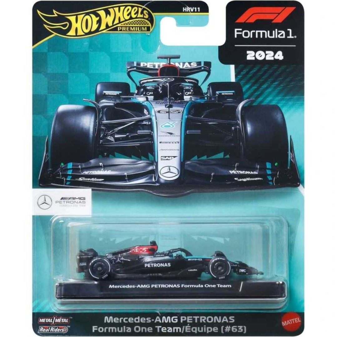 Hot Wheels Premium F1 Formula 1 Mercedes Benz Petronas # 63