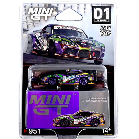 MINI GT Toyota GR Supra KUHL 2021 D1GP EVANGELION RACING # 951