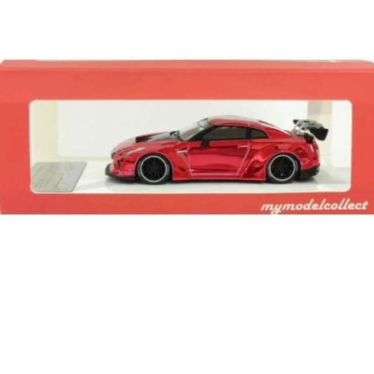 My Model Collect Nissan Skyline GTR R35 Rojo metalizado 1/64