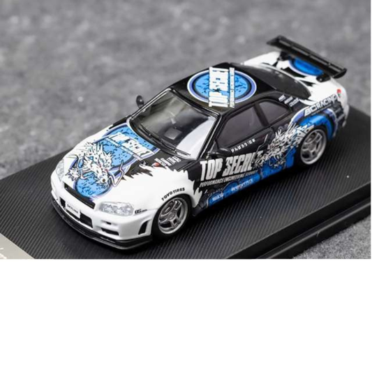 My Model Collect Nissan Skyline R34 V Spec Top Secret 1/64
