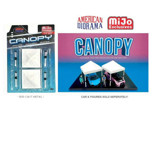 American Diorama Canopy Set de 2 Carpas Accesorios Limitada 3600 Piezas