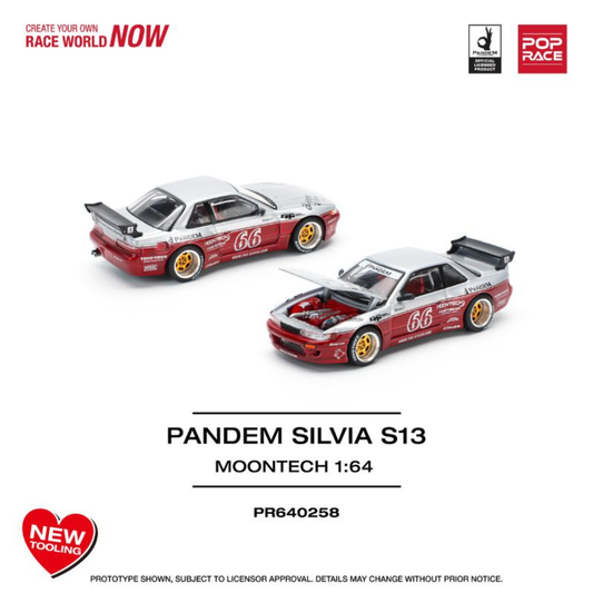 Pop Race Pandem Silvia S13 Moontech Red # 258