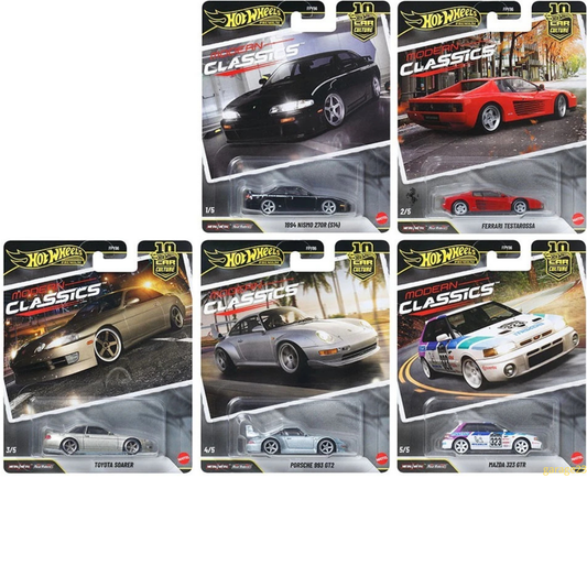 Hot Wheels Premium Modern Classics Serie Completa Testarosa 1.64 hwmvFPY86-976S