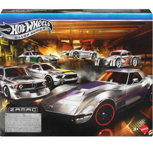 Hot Wheels Silver Series Set de 6 Zamac Pack Basicos hwmvJLB26-9796