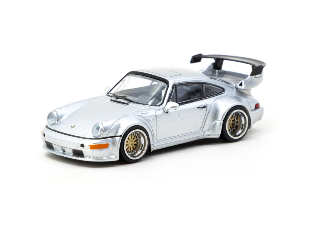 Tarmac Works Porsche RWB 964 Silver 1.64