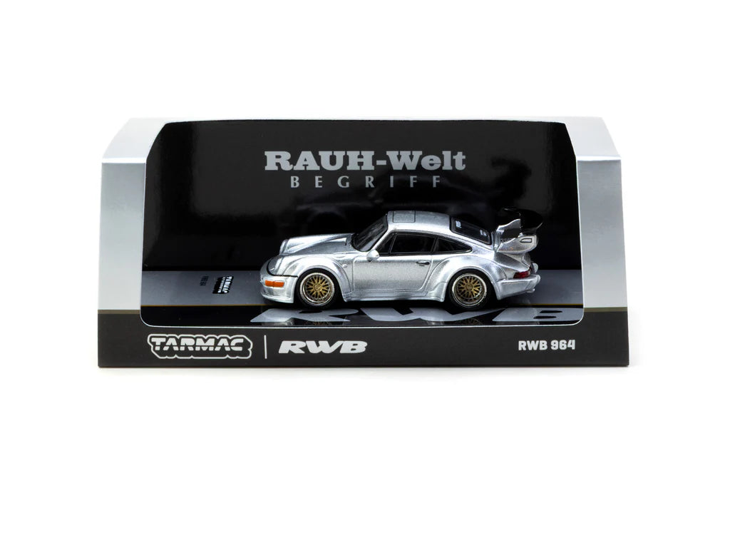 Tarmac Works Porsche RWB 964 Silver 1.64