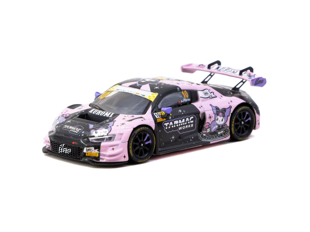 Tarmac Audi R8 LMS GT3 evo II Macau GT Cup Edición Especial KUROMI - #10 Adderly FongMacau GT Cup - FIA GT World Cup Uno Racing - Incluye tarjetas exclusivas