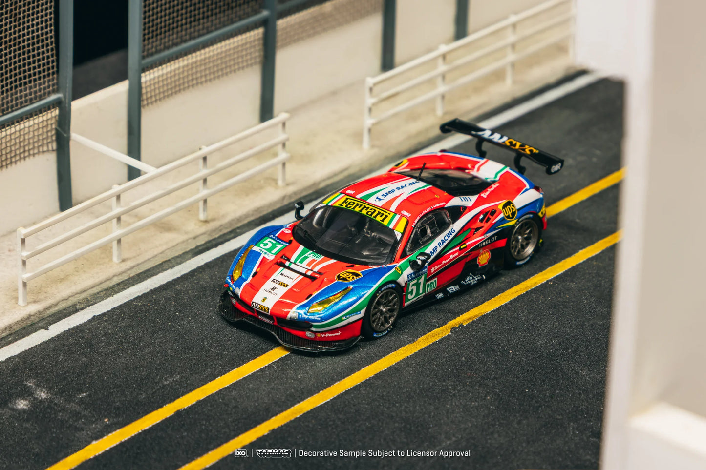 Tarmac Works 1/64 Ferrari 488 GTE 2016 #51 G.Bruni/J. Calado/A.Pier Guidi 24h of Le Mans T64-071-16WEC51