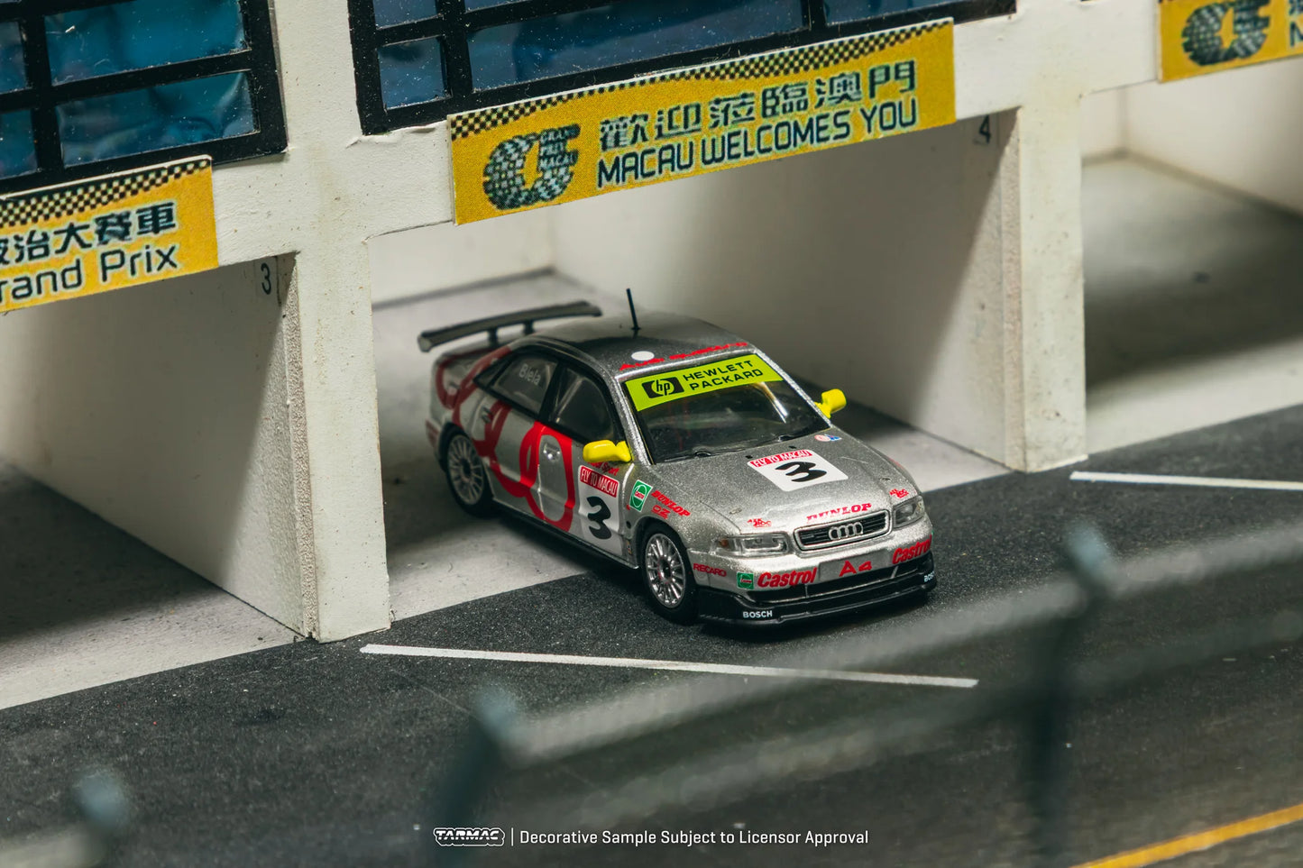 Tarmac Works 1/64  1996 Audi A4 Quattro #3 Frank BielaMacau Guia Race Winner TC-T64-077-96MGP03
