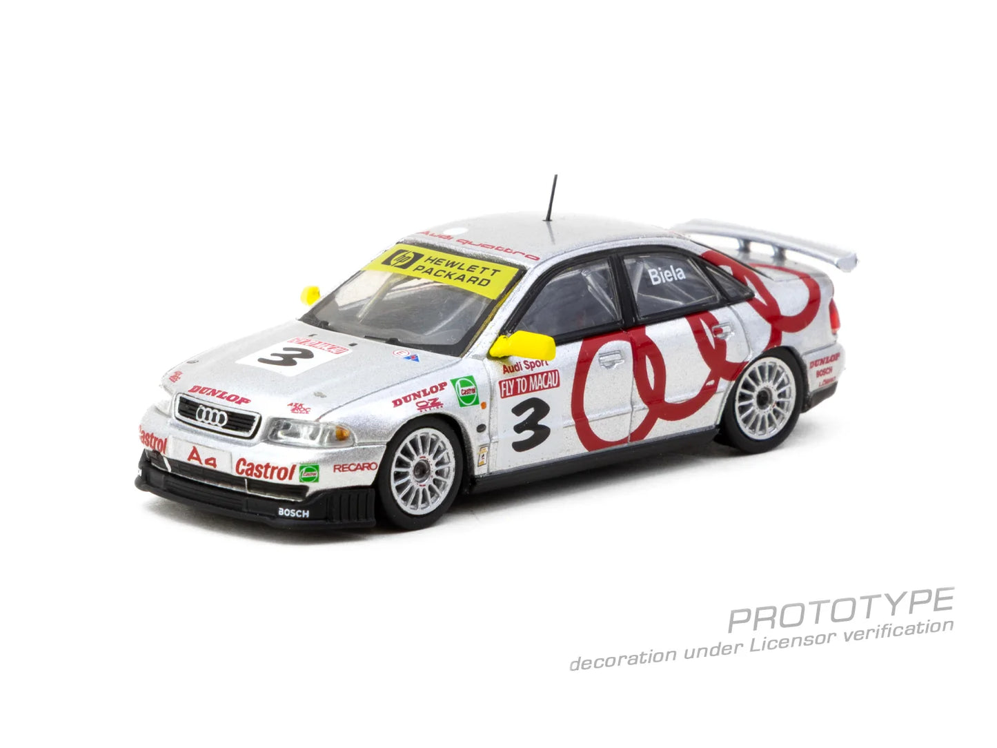 Tarmac Works 1/64  1996 Audi A4 Quattro #3 Frank BielaMacau Guia Race Winner TC-T64-077-96MGP03