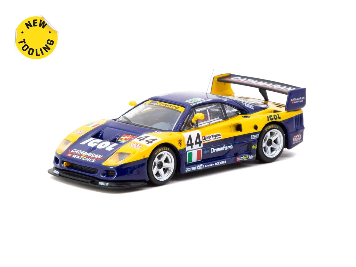 Tarmac Works 1/64 Ferrari F40 GTE 24h de Le Mans 1996 Luciano Della Noce / Anders Olofsson / Carl Rosenblad - Tarmac Models - TC-T64-088-96LM44