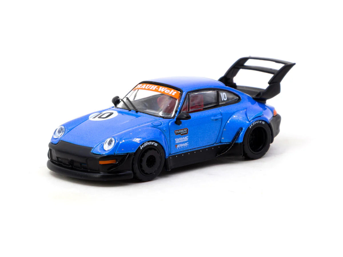 Tarmac Works 1.64 Porsche 911 RWB 993 Tarmac Works 10th Anniversary Blue