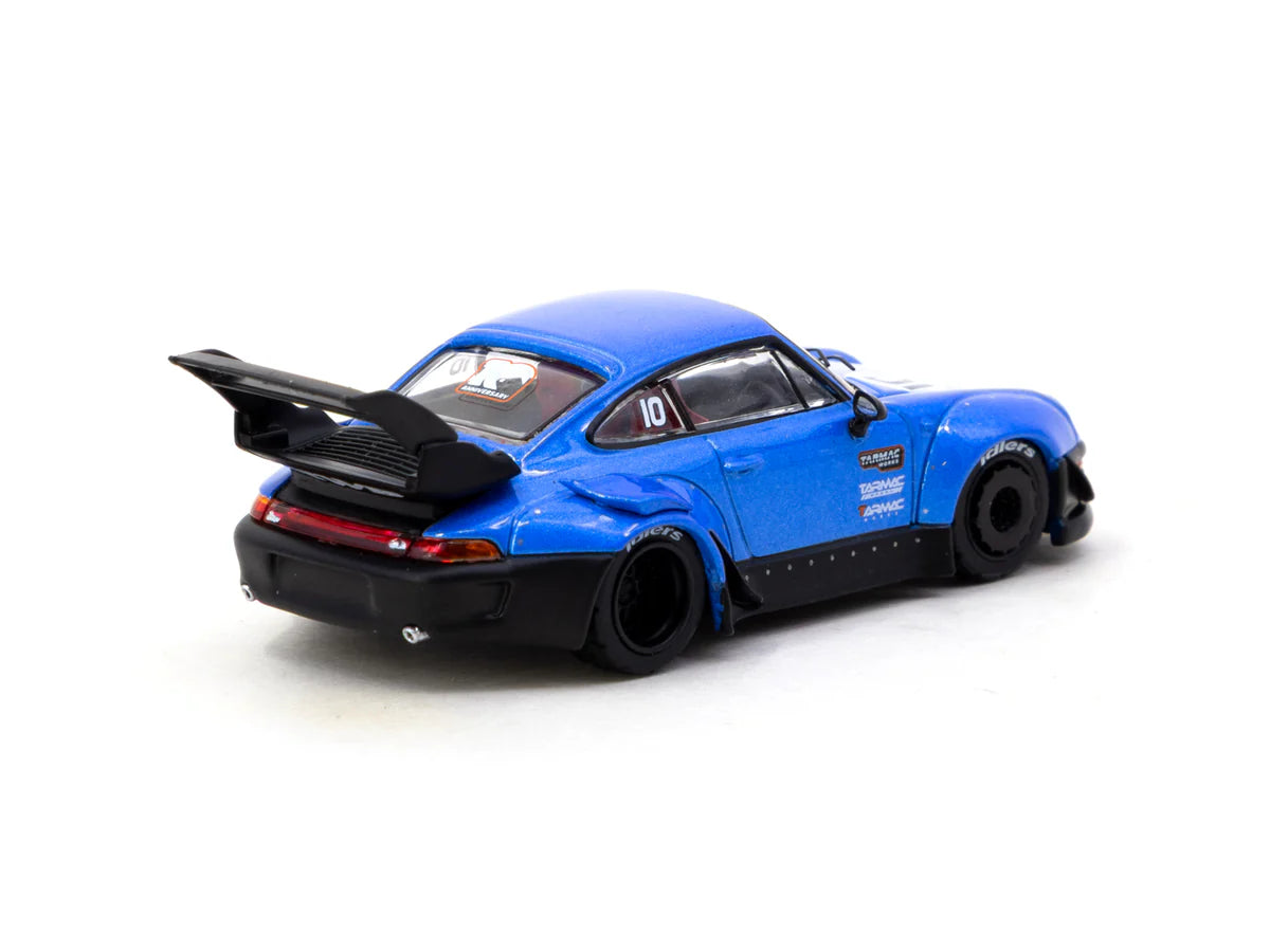Tarmac Works 1.64 Porsche 911 RWB 993 Tarmac Works 10th Anniversary Blue