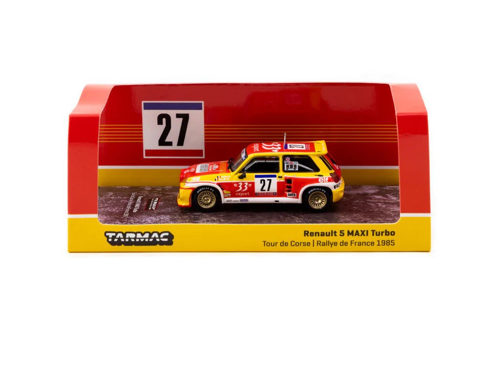 Tarmac Works 1/64 Renault 5 MAXI Turbo Tour de Corse - Rallye de France 1985 #27- HOBBY64