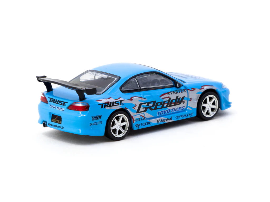 TARMAC WORKS Nissan Silvia S15 GReddy VERTEX a escala 1/64 de Tarmac Works - Edición especial Mijo - GLOBAL64