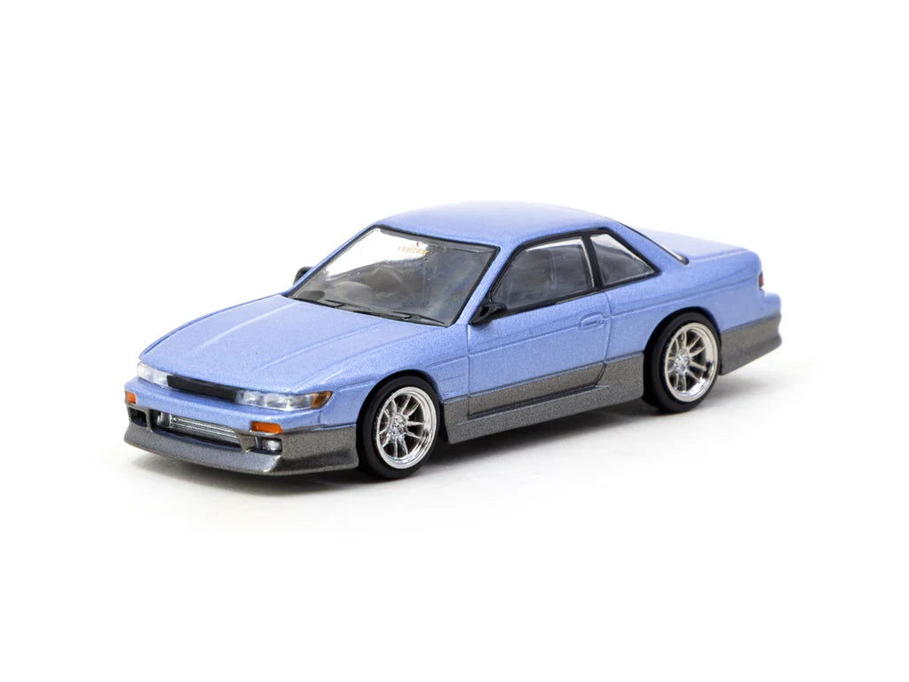Tarmac Works Nissan Silvia S13 VERTEX azul/gris 1/64 - GLOBAL64