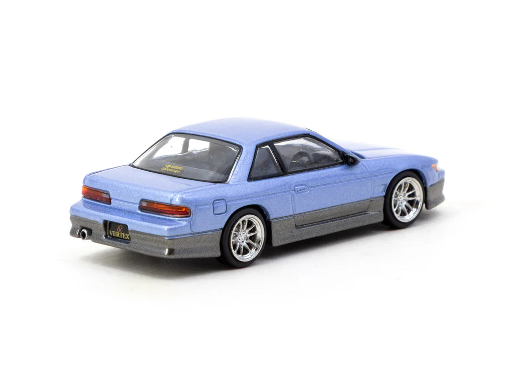 Tarmac Works Nissan Silvia S13 VERTEX azul/gris 1/64 - GLOBAL64