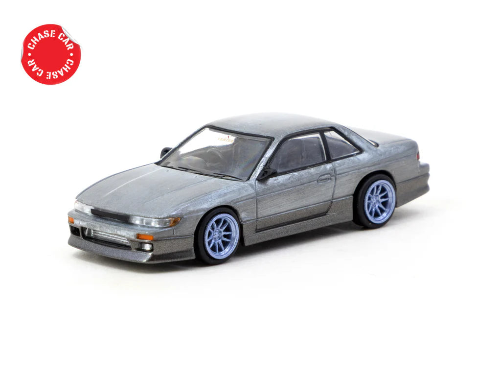 Tarmac Works Nissan Silvia S13 VERTEX azul/gris 1/64 - GLOBAL64