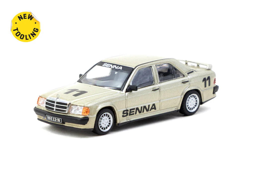 Tarmac Works Mercedes-Benz 190 E 2.3-16 Ayrton Senna Carrera del Campeón 1984 #11 - GLOBAL64