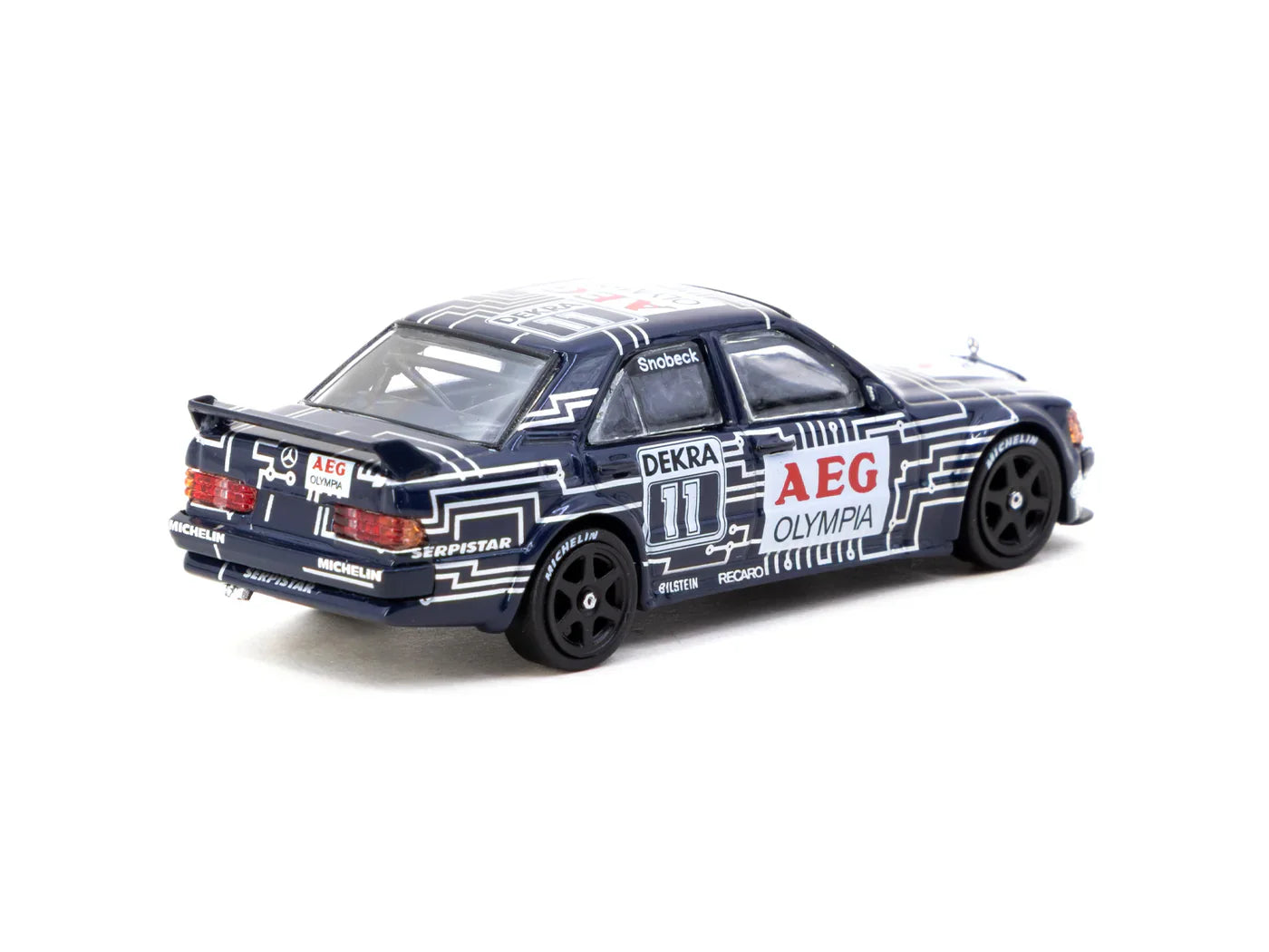 Tarmac Works 1.64 Mercedes Benz 190 E 2.5 16 EVO 1 DTM AEG 1989 Dany Snobeck T64G-057-89DTM11