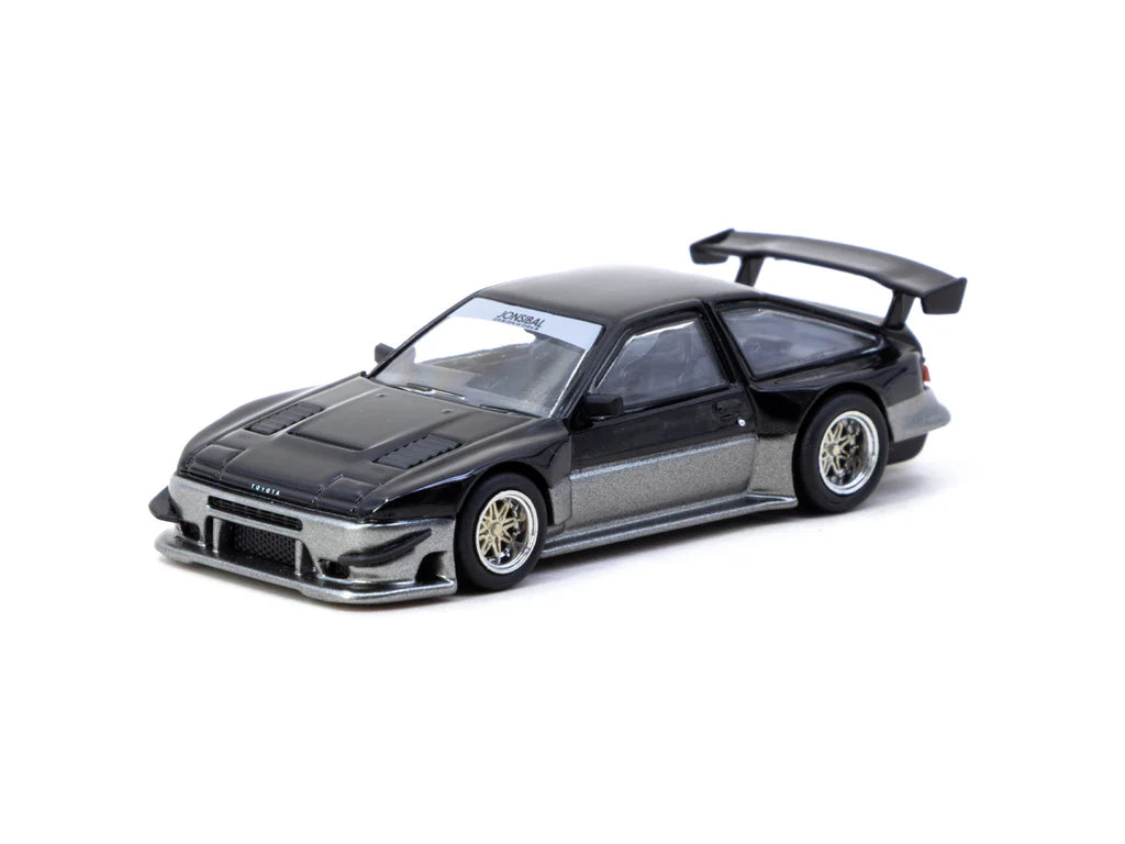 Tarmac Works Toyota Sprinter Trueno AE86 Widebody Negro/Gris 1/64 - Diseño de Jon Sibal - Edición especial de Malasia - GLOBAL64