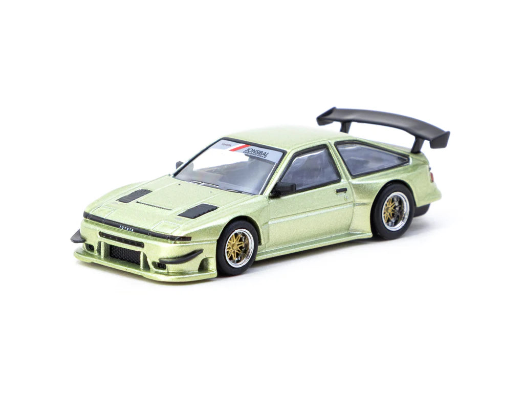 Tarmac Works Toyota Sprinter Trueno AE86 Widebody Green 1/64 - Diseño de Jon Sibal - GLOBAL64