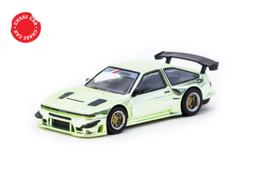 Tarmac Works Toyota Sprinter Trueno AE86 Widebody Green 1/64 - Diseño de Jon Sibal - GLOBAL64