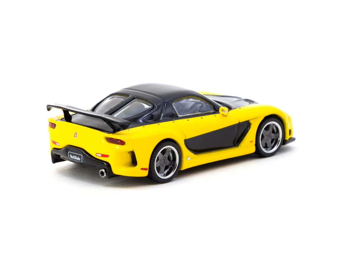 TARMAC WORKS 1.64 Mazda RX7 VeilSide Fortune7 amarillo/negro  - Tarmac Works GLOBAL64