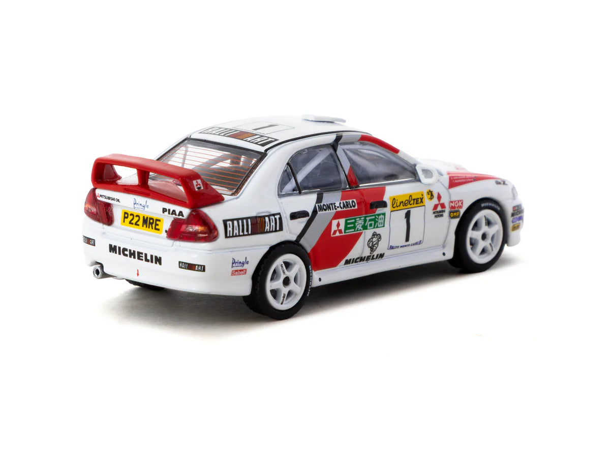 TARMAC WORKS 1.64 Mitsubishi Lancer Evolution IV Rallye Monte Carlo 1997 #1 - Tarmac Works GLOBAL64