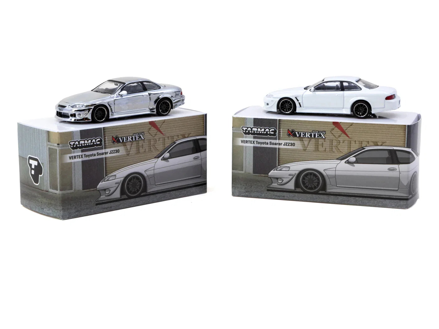 TARMAC WORKS 1.64 Vertex Toyota Soarer JZZ30 White TC-T64G-080-WH