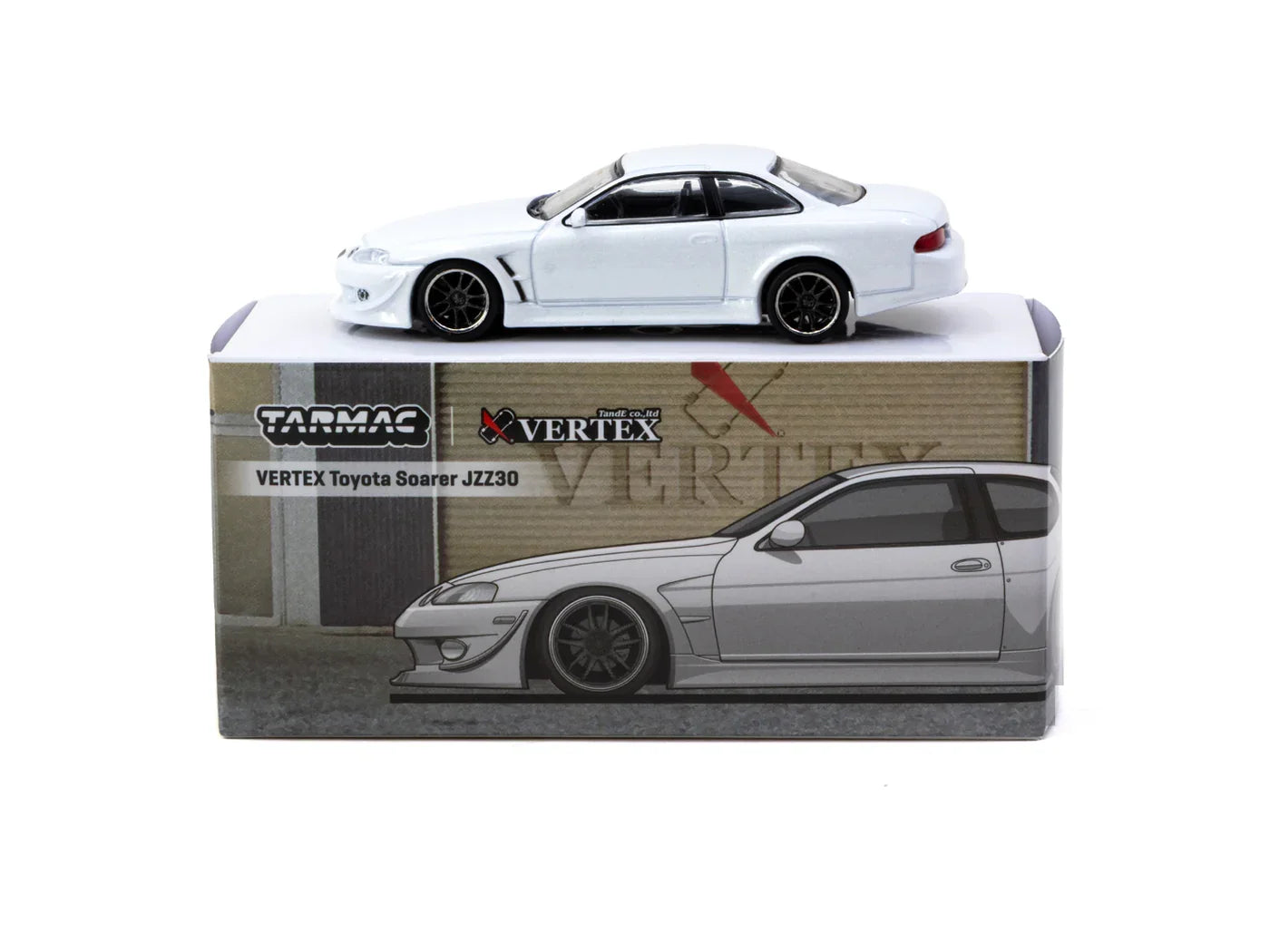 TARMAC WORKS 1.64 Vertex Toyota Soarer JZZ30 White TC-T64G-080-WH