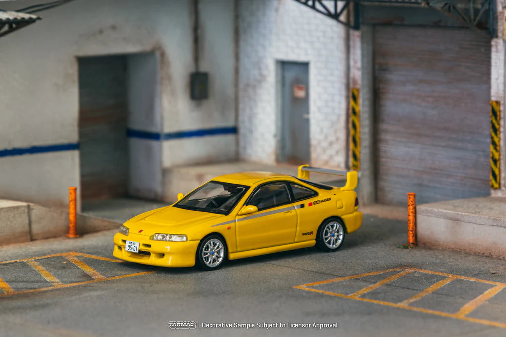 Tarmac Works 1/64 Honda Integra TYPE R DC2 MUGEN Amarillo Luz Solar - GLOBAL64