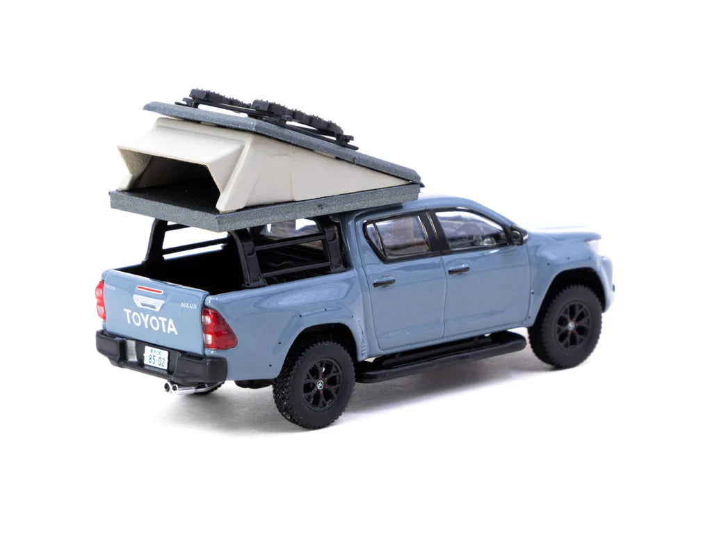 Tarmac Works 1.64 Toyota Hilux With Camping Tent Grey