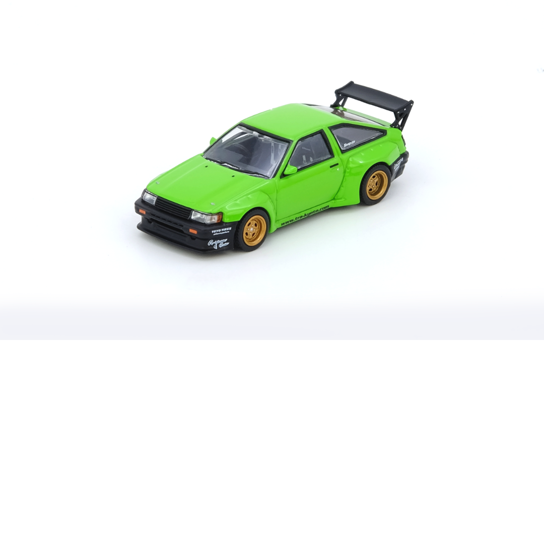 Inno64 Toyota Corolla Levin AE86 "PANDEM / ROCKET BUNNY" Verde 1.64