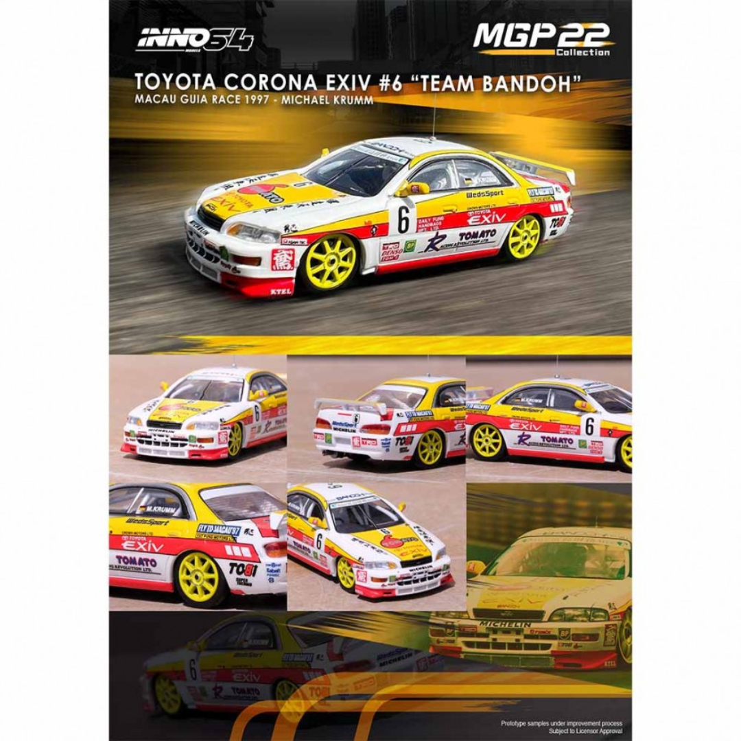 INNO64 Toyota Corona EXIV #6 Team Bandoh Macau 1.64
