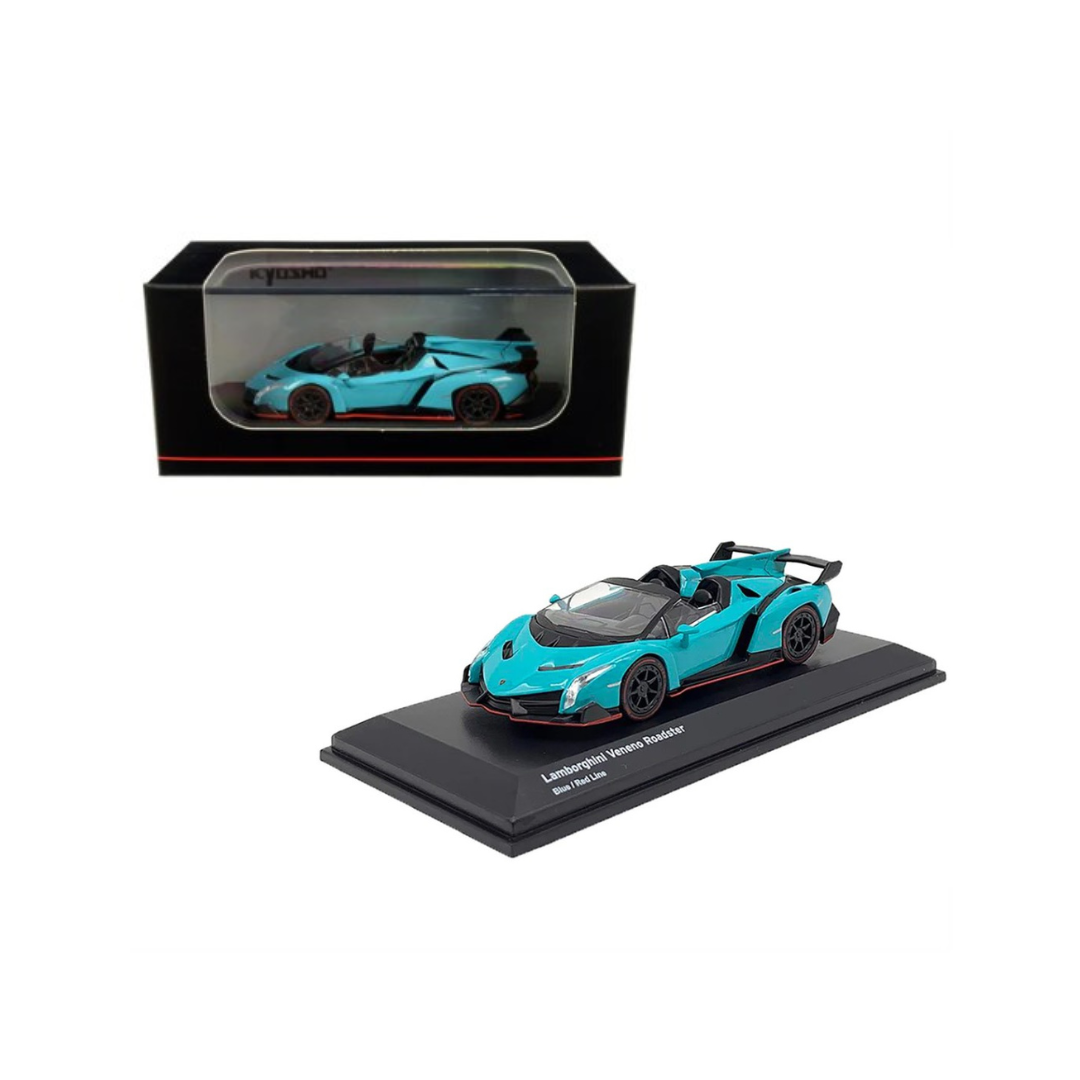 Kyosho Lamborghini Veneno Roadster blue 1.64