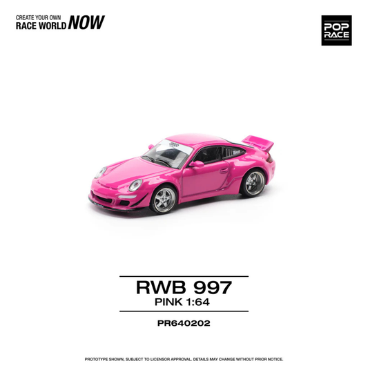 Pop Race Porsche 911 RWB 997 Pink # 202  1.64