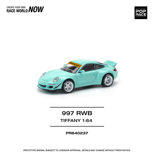 Pop Race Porsche RWB 997 Tiffany blue # 237  1.64