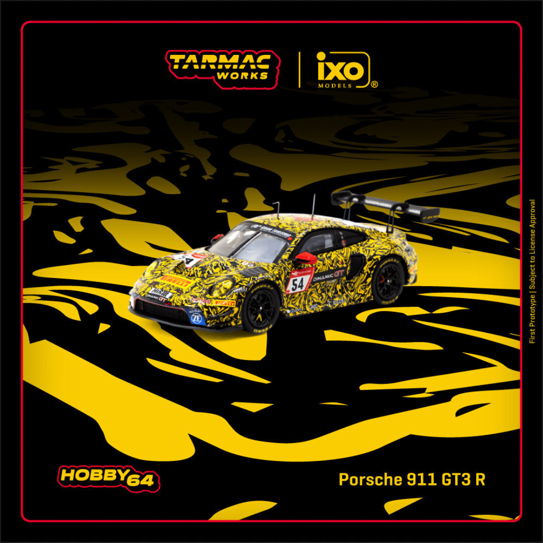 Tarmac Works x iXO Models Porsche 911 GT3 R 24h de Nürburgring 2023 C. Engelhart/A. Güven # 54 - HOBBY64