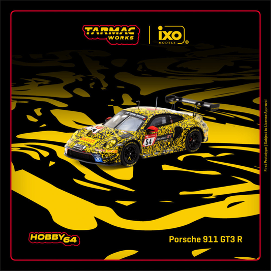 Tarmac Works x iXO Models Porsche 911 GT3 R 24h de Nürburgring 2023 C. Engelhart/A. Güven # 54 - HOBBY64