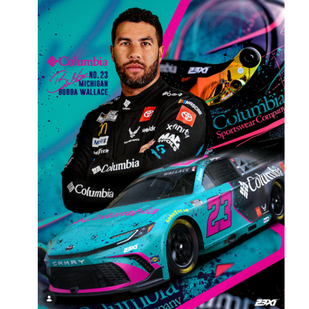 Nascar Action Racing 1/64 2025 Toyota Camry XSE #23 Bubba Wallace * Columbia