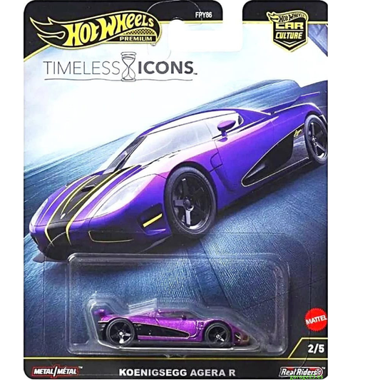 Hot Wheels Premium Hotwheels Elite Koenigsegg Agera R Purple Timeless Icons JBK93