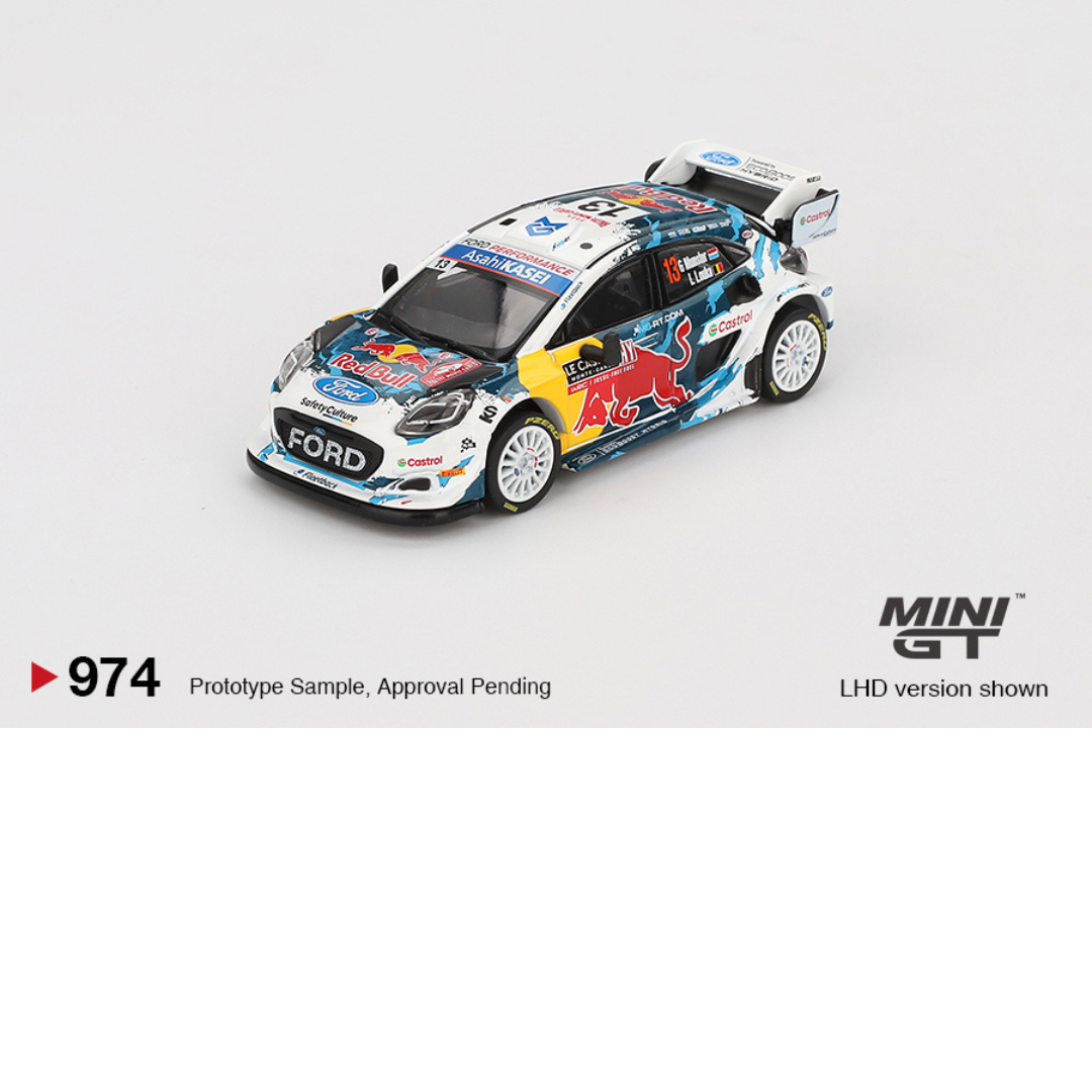 MINI GT FORD PUMA RALLY1 #13 M-SPORT FORD WRT RALLY MONTE CARLO 2024 # 974