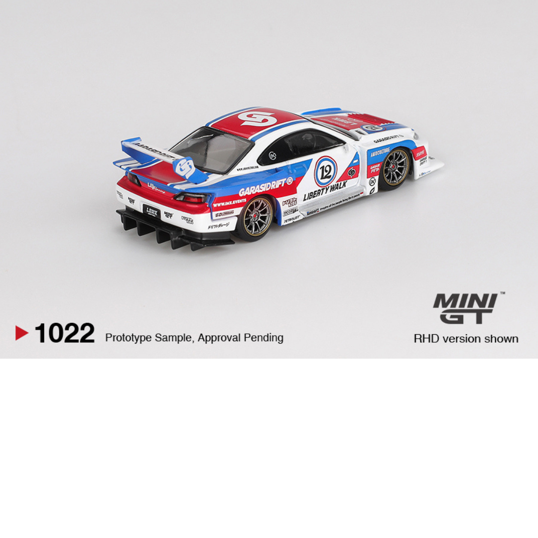 MINI GT NISSAN SILVIA S15 LB-SUPER SILHOUETTE GARASIDRIFT X LBWK 2025 # 1022