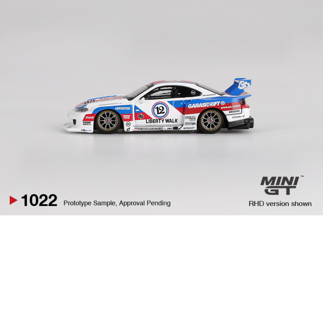 MINI GT NISSAN SILVIA S15 LB-SUPER SILHOUETTE GARASIDRIFT X LBWK 2025 # 1022