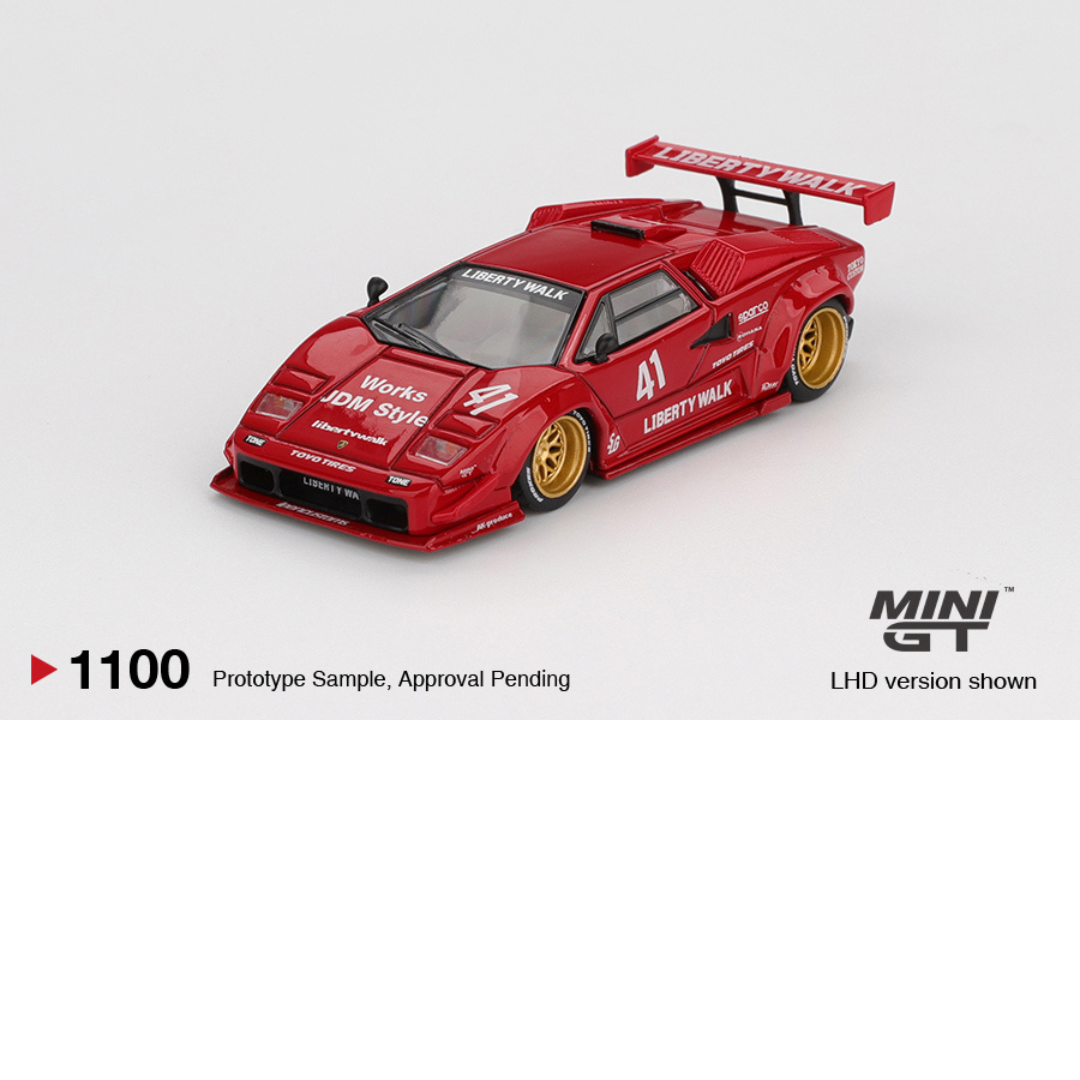 MINI GT LAMBORGHINI COUNTACH LB WORKS RED 2025 # 1100