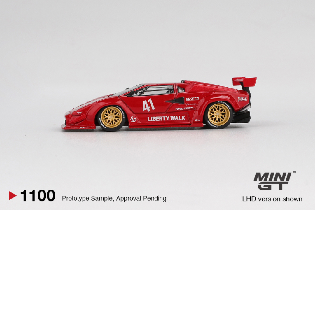 MINI GT LAMBORGHINI COUNTACH LB WORKS RED 2025 # 1100