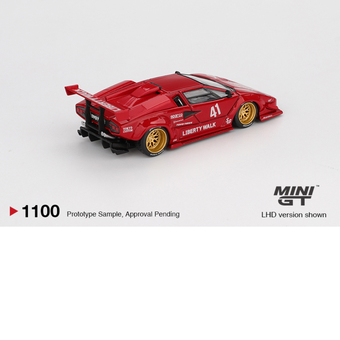 MINI GT LAMBORGHINI COUNTACH LB WORKS RED 2025 # 1100