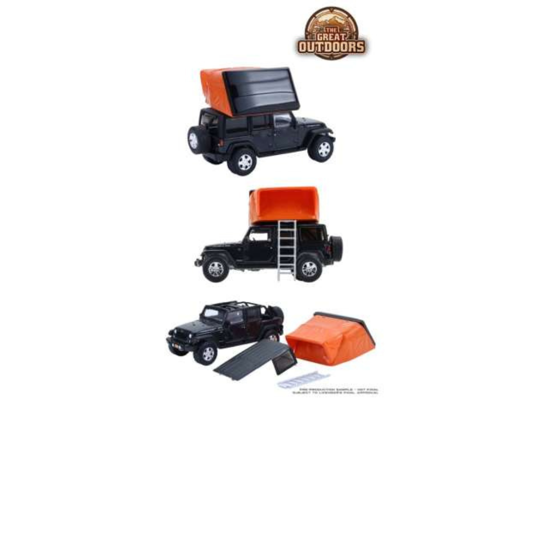 Greenlight Jeep Wrangler Unlimited Rubicon The Great Outdoors Series 4 Tienda Campaña Camper 1.64